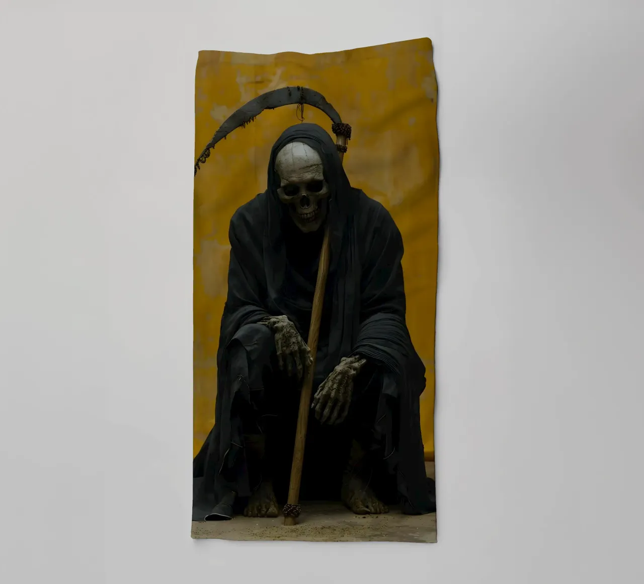 La morte si prende una pausa asciugamano da bagno da M-Ulrich-Digital Art