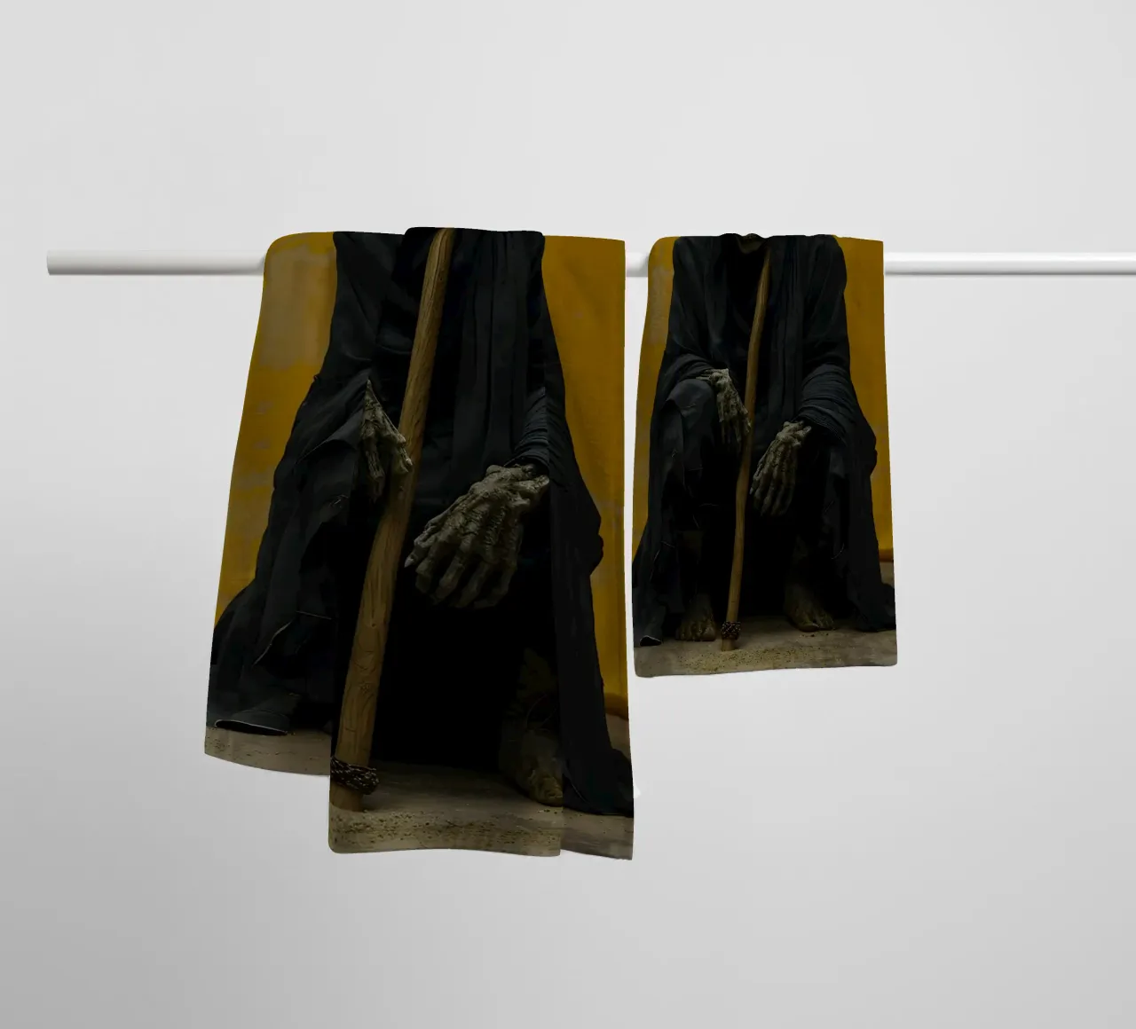 La morte si prende una pausa asciugamano da bagno da M-Ulrich-Digital Art