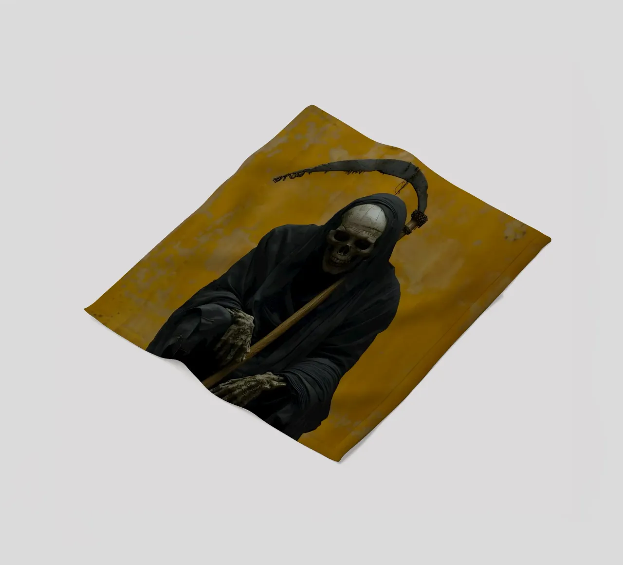 La morte si prende una pausa coperta in pile da M-Ulrich-Digital Art