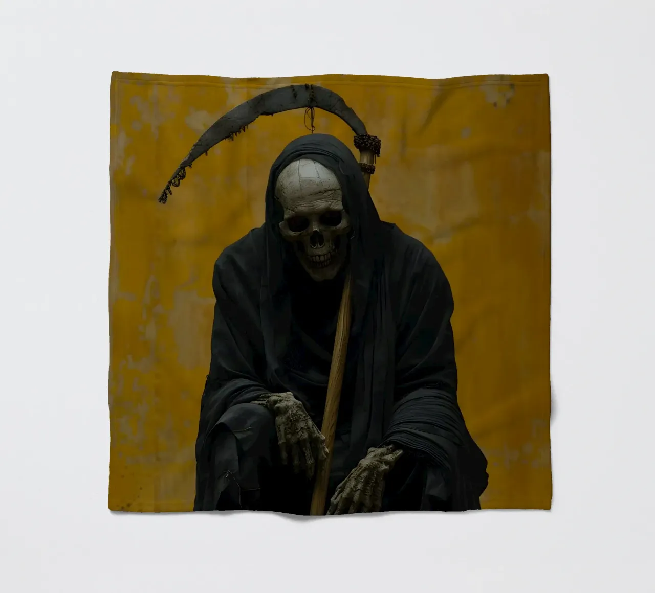 La morte si prende una pausa coperta in pile da M-Ulrich-Digital Art