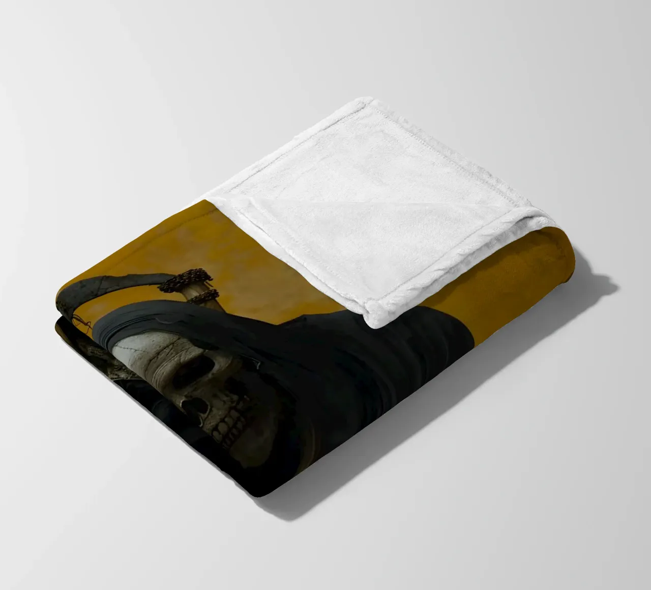 La morte si prende una pausa coperta in pile da M-Ulrich-Digital Art