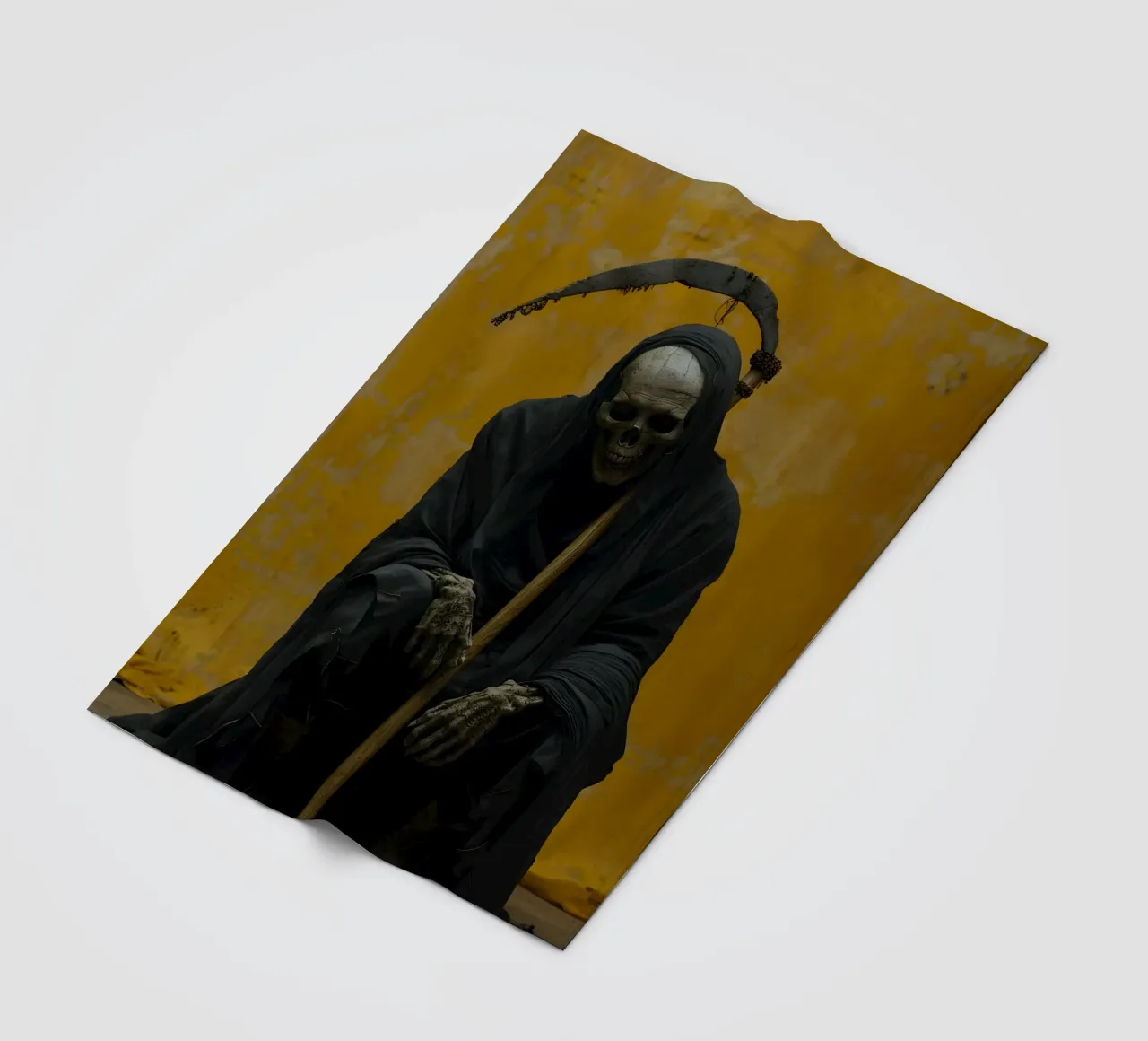 La morte si prende una pausa coperta in pile da M-Ulrich-Digital Art