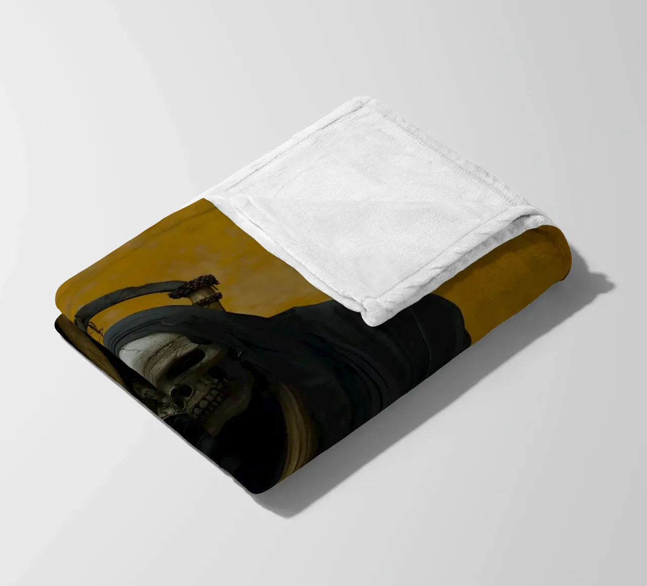 La morte si prende una pausa coperta in pile da M-Ulrich-Digital Art