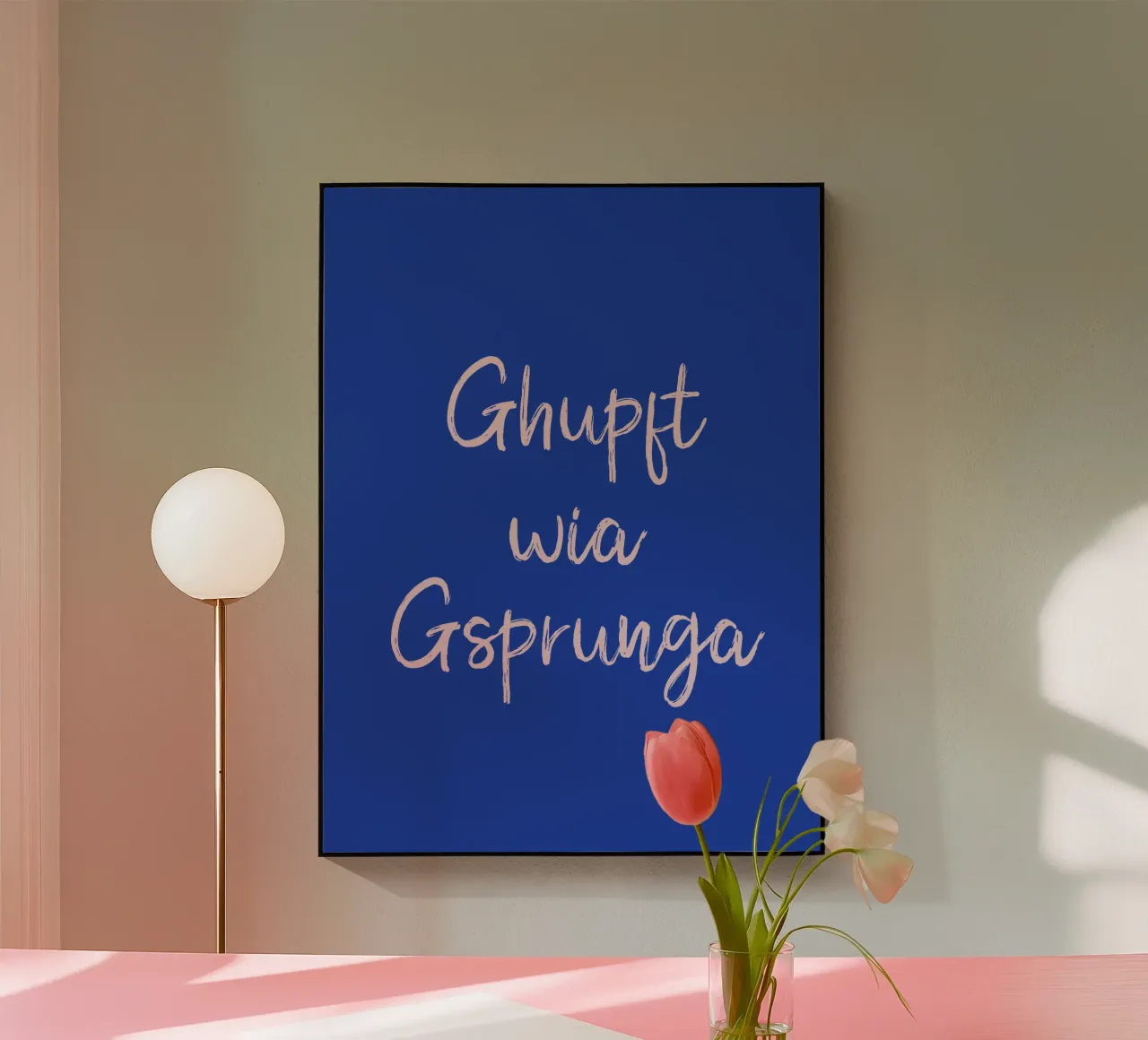 Ghupft wia Gsprunga plexiglass da Made in Bavaria