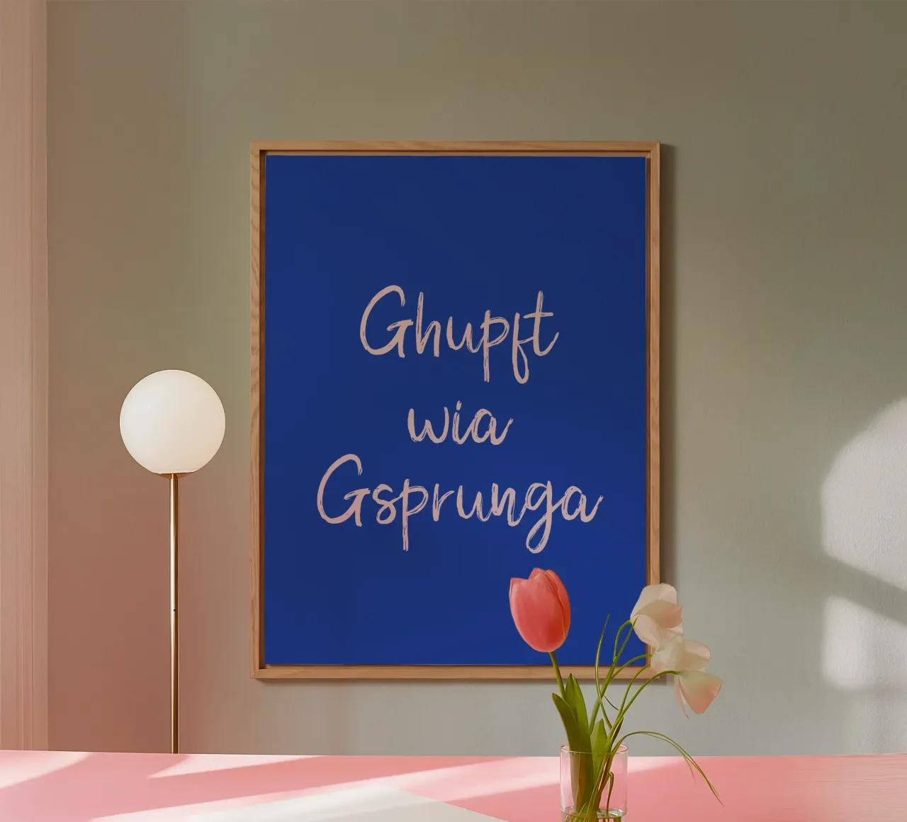 Ghupft wia Gsprunga alluminio dibond da Made in Bavaria