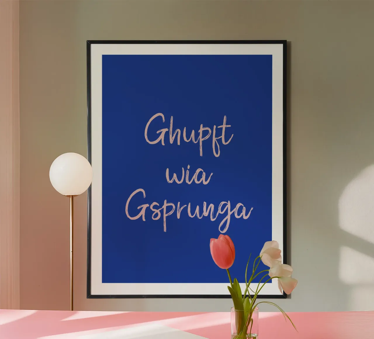 Ghupft wia Gsprunga carta hahnemühle da Made in Bavaria