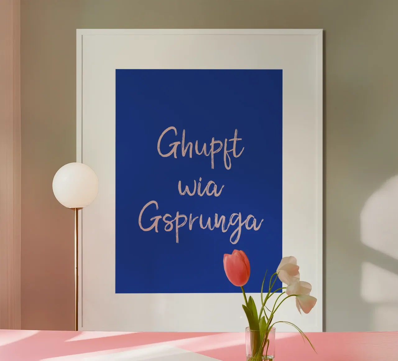Ghupft wia Gsprunga carta hahnemühle da Made in Bavaria