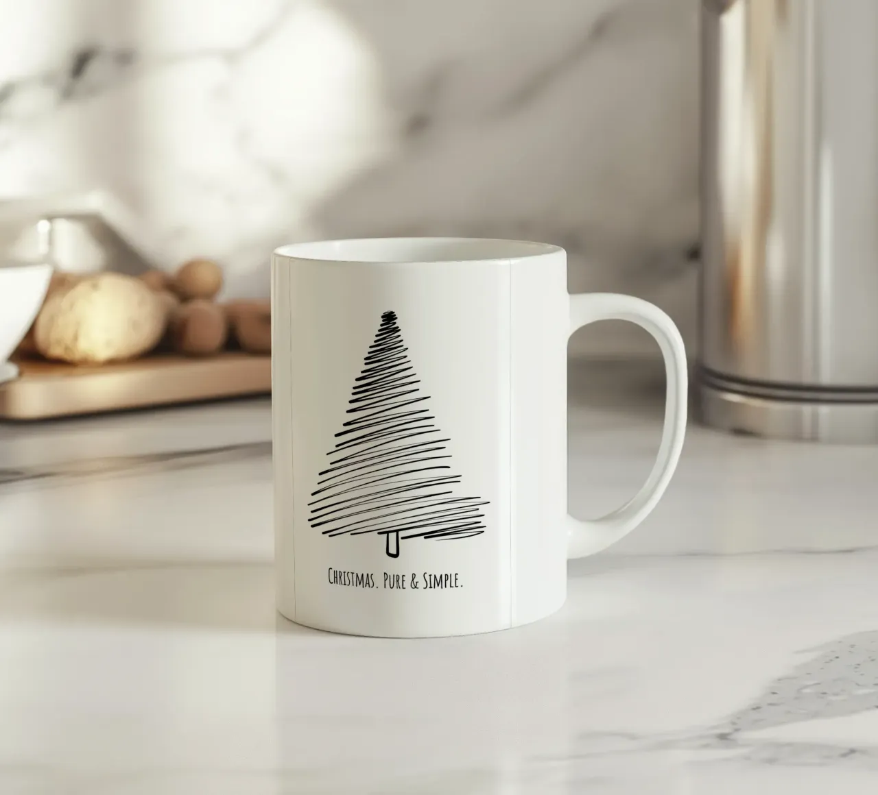 Christmas. Pure & Simple. tazza in ceramica da DigiWunderwerk