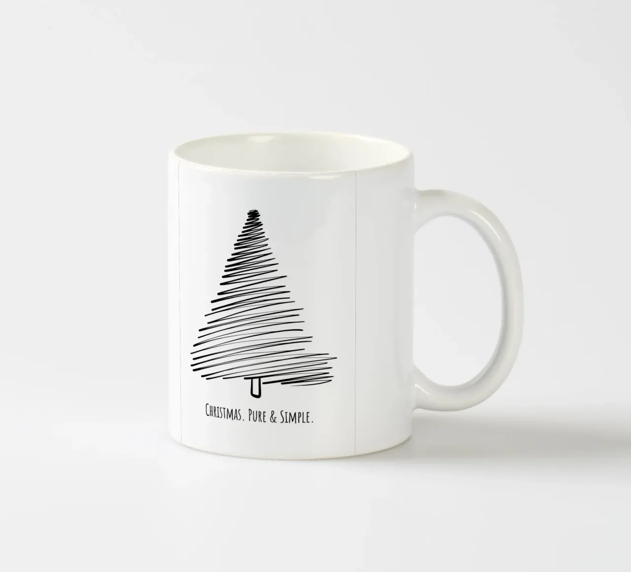 Christmas. Pure & Simple. tazza in ceramica da DigiWunderwerk