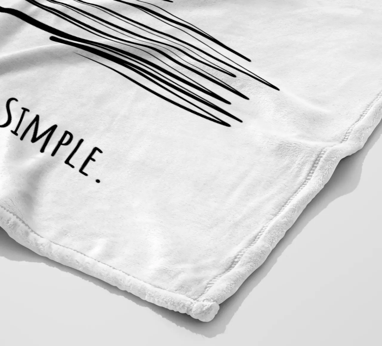 Christmas. Pure & Simple. coperta in pile da DigiWunderwerk