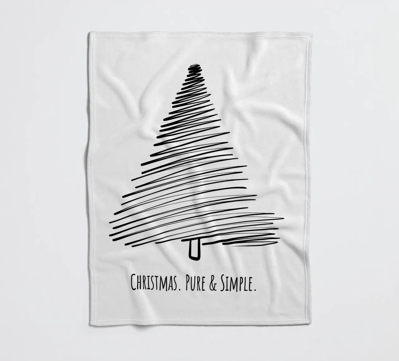 Christmas. Pure & Simple. coperta in pile da DigiWunderwerk