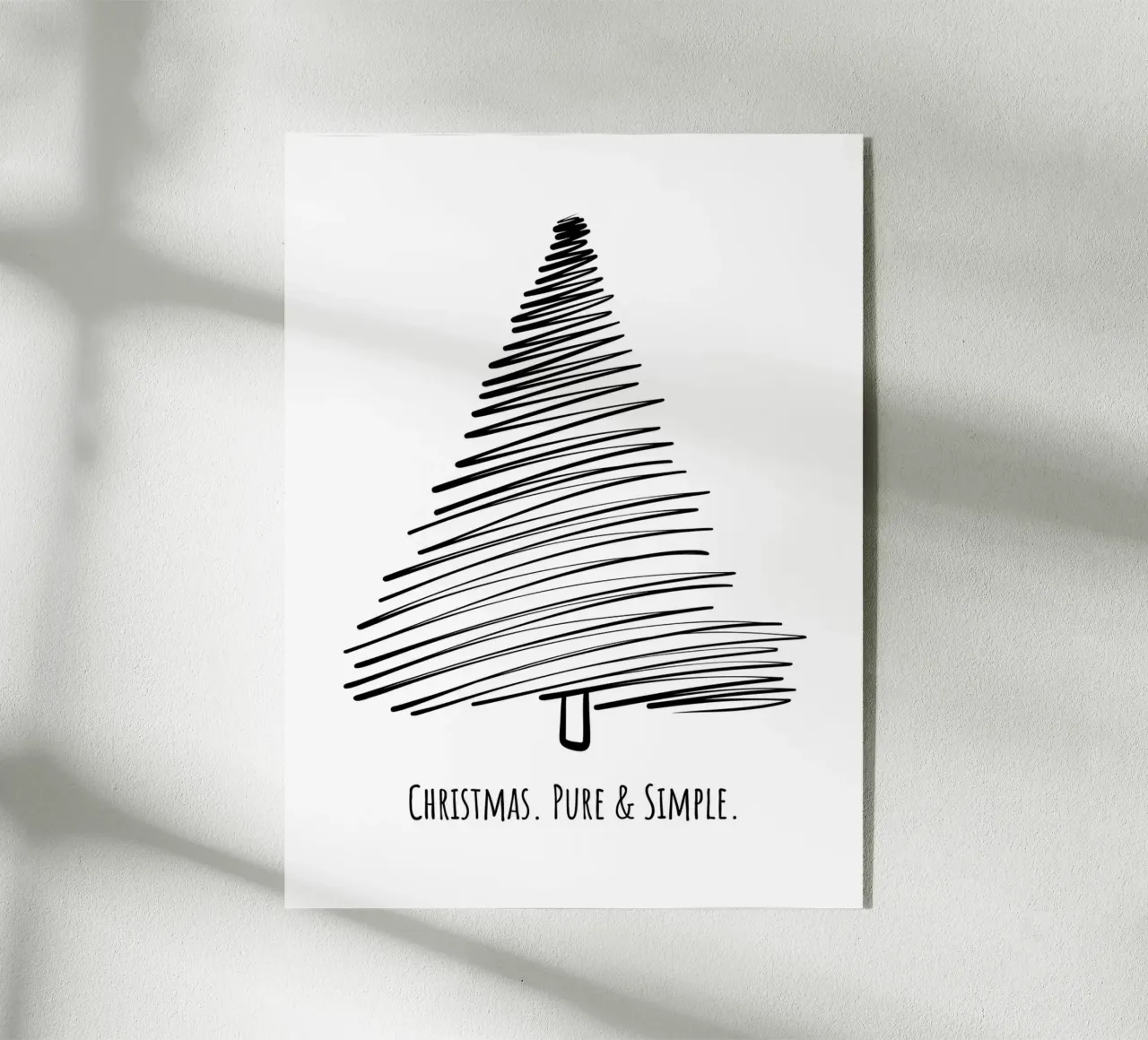 Christmas. Pure & Simple. metacrilato de DigiWunderwerk