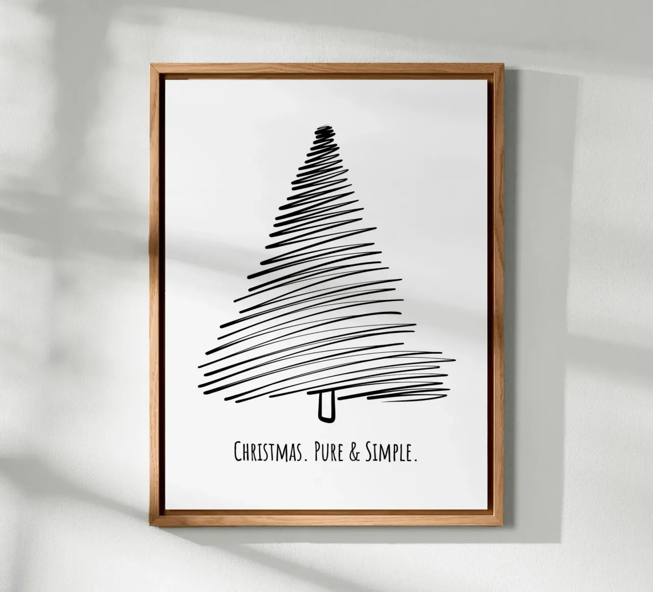 Christmas. Pure & Simple. pannello forex da DigiWunderwerk