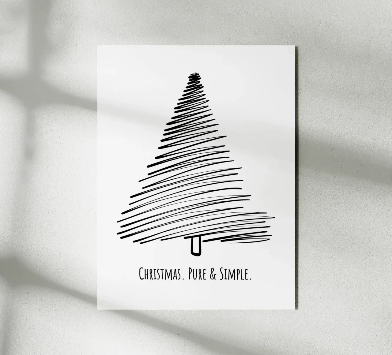 Christmas. Pure & Simple. pannello forex da DigiWunderwerk
