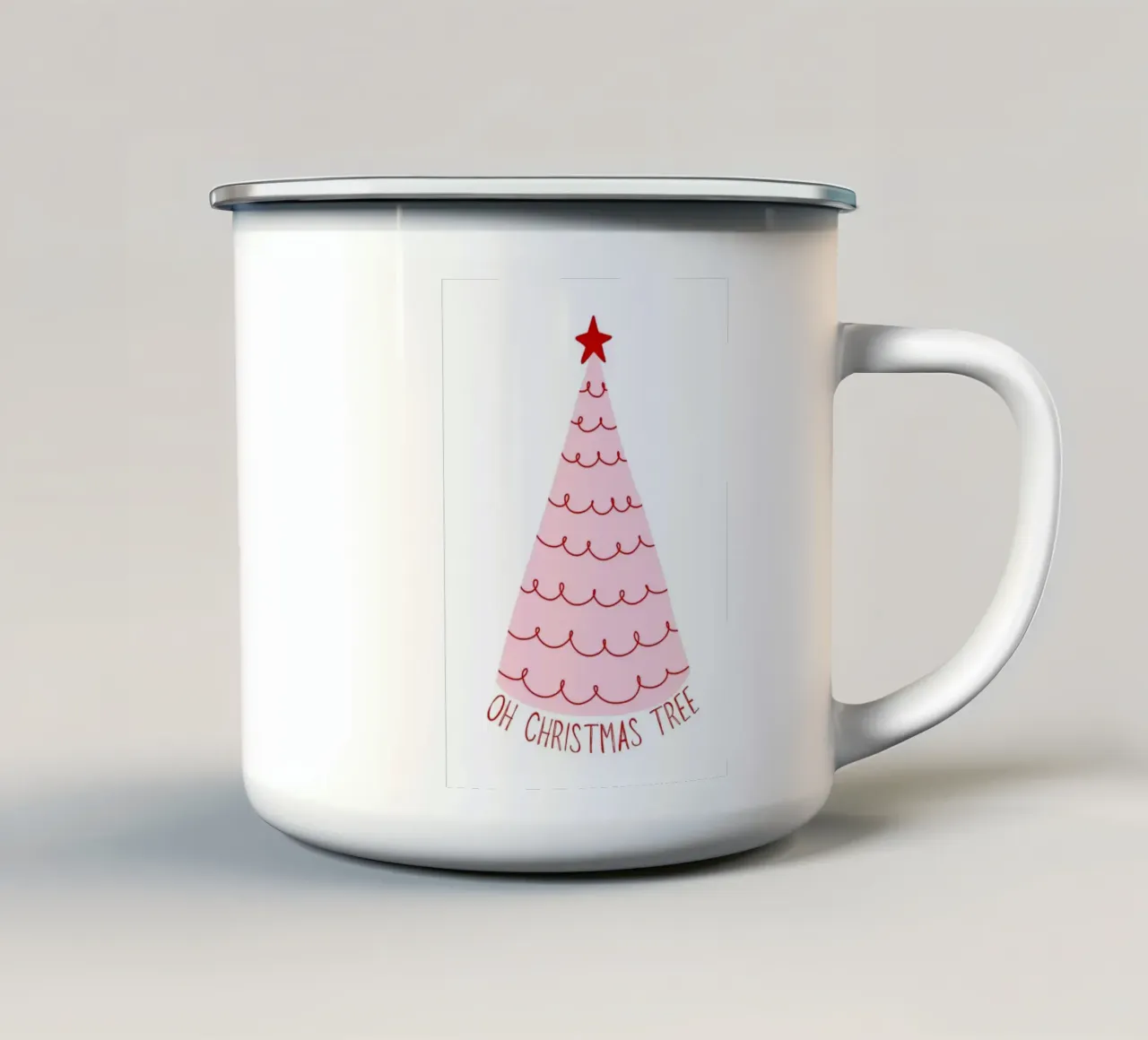 Oh Christmas Tree tazza in smalto da DigiWunderwerk
