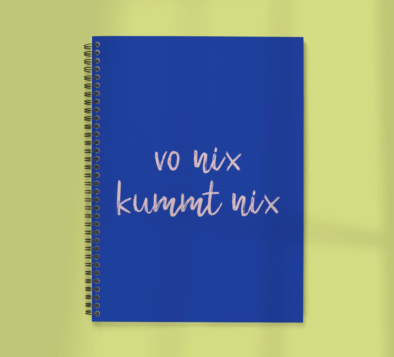 Vo nix kummt nix diario ad anelli da Made in Bavaria