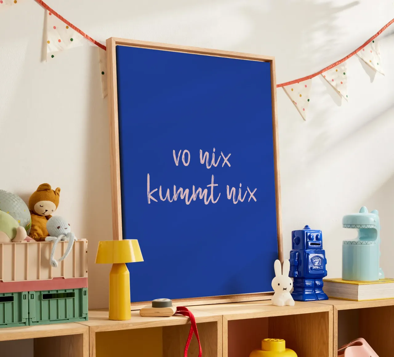 Vo nix kummt nix canvas van Made in Bavaria