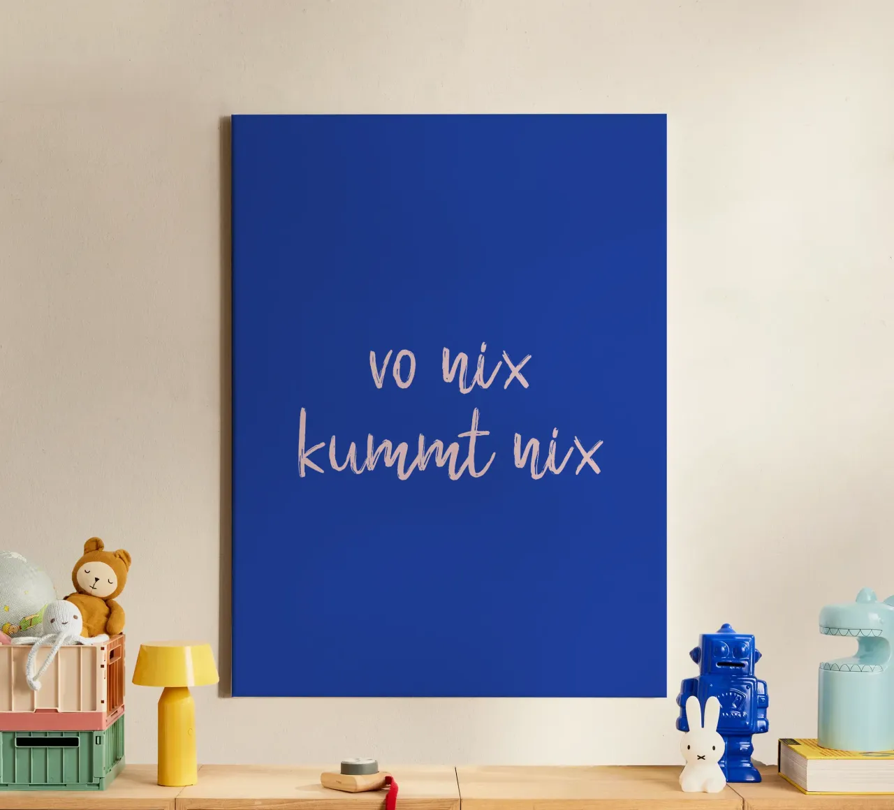 Vo nix kummt nix canvas by Made in Bavaria
