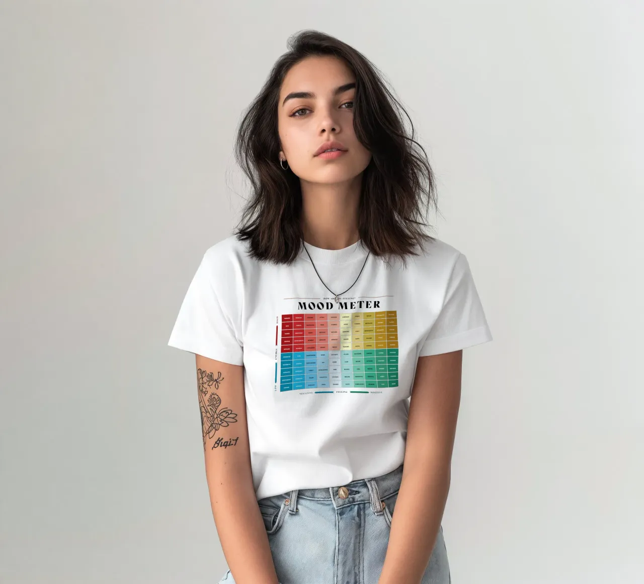 Misuratore dell'umore di come ti senti t-shirt da Monikaprint