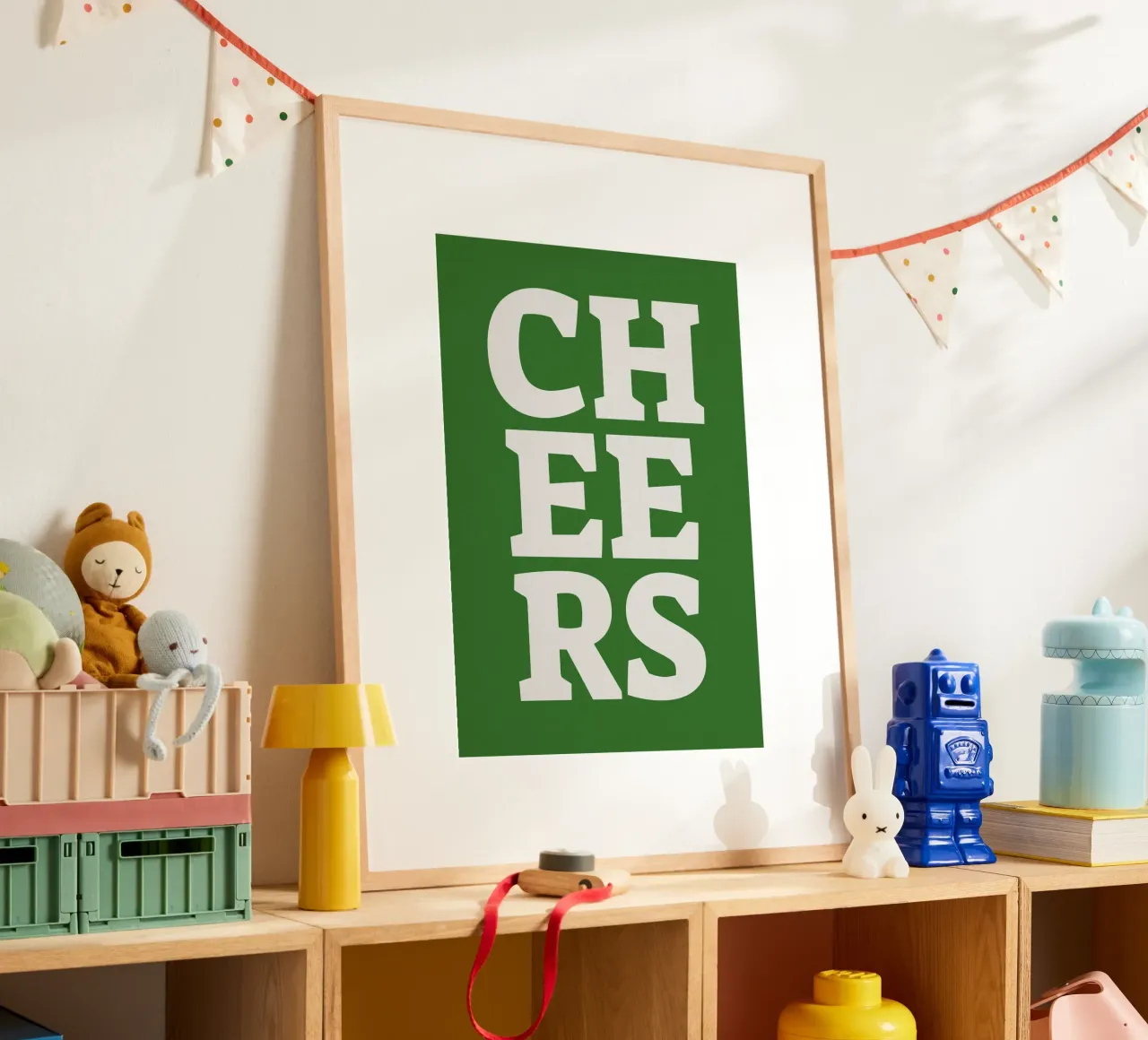 Cheers poster da PurePeachStudio