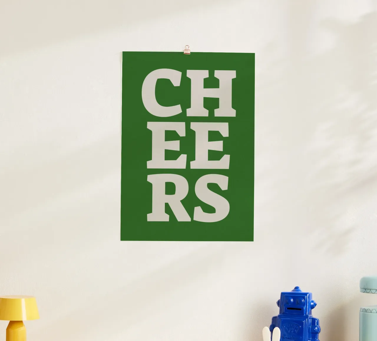 Cheers poster da PurePeachStudio