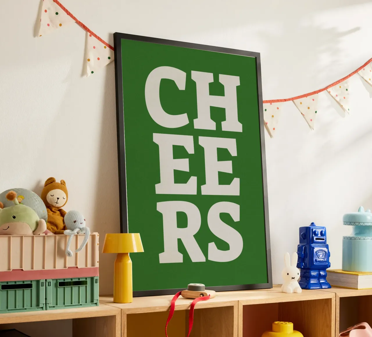 Cheers poster da PurePeachStudio