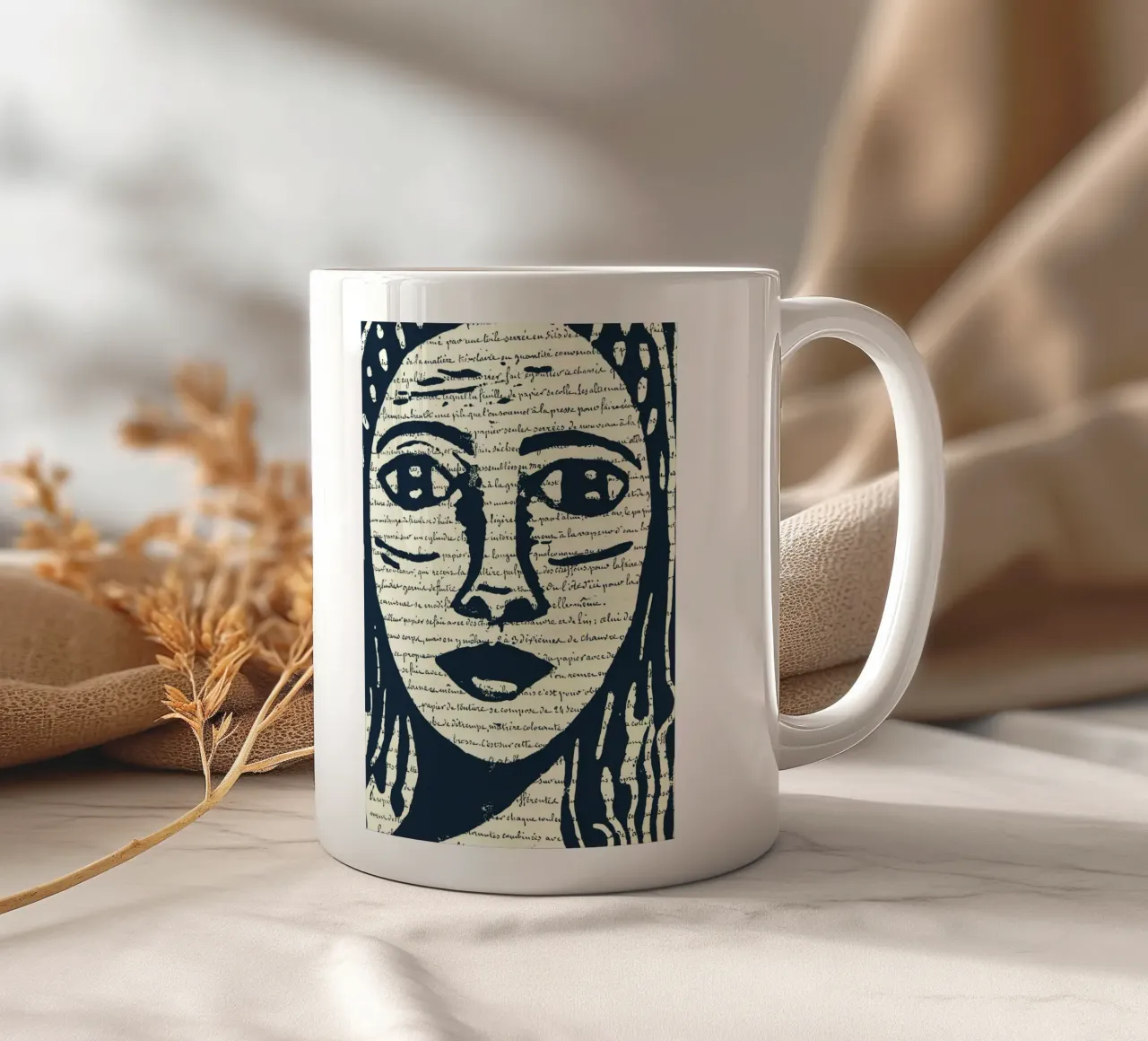 Parole nella pelle tazza in ceramica da apoplasticienne