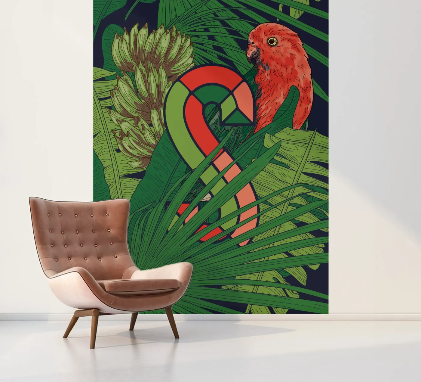 Jungle fotobehang van Tamsen Design