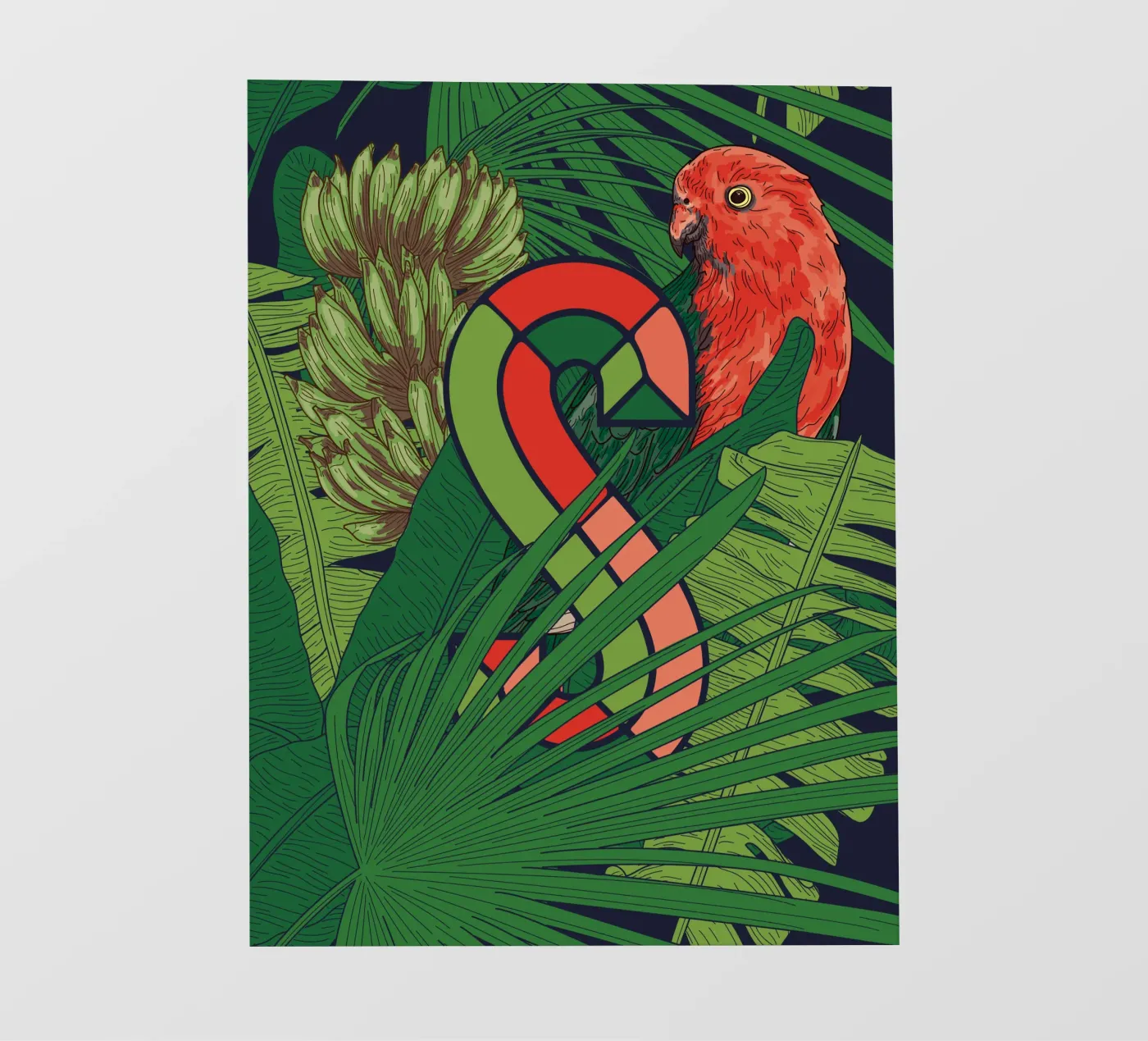 Jungle fotobehang van Tamsen Design