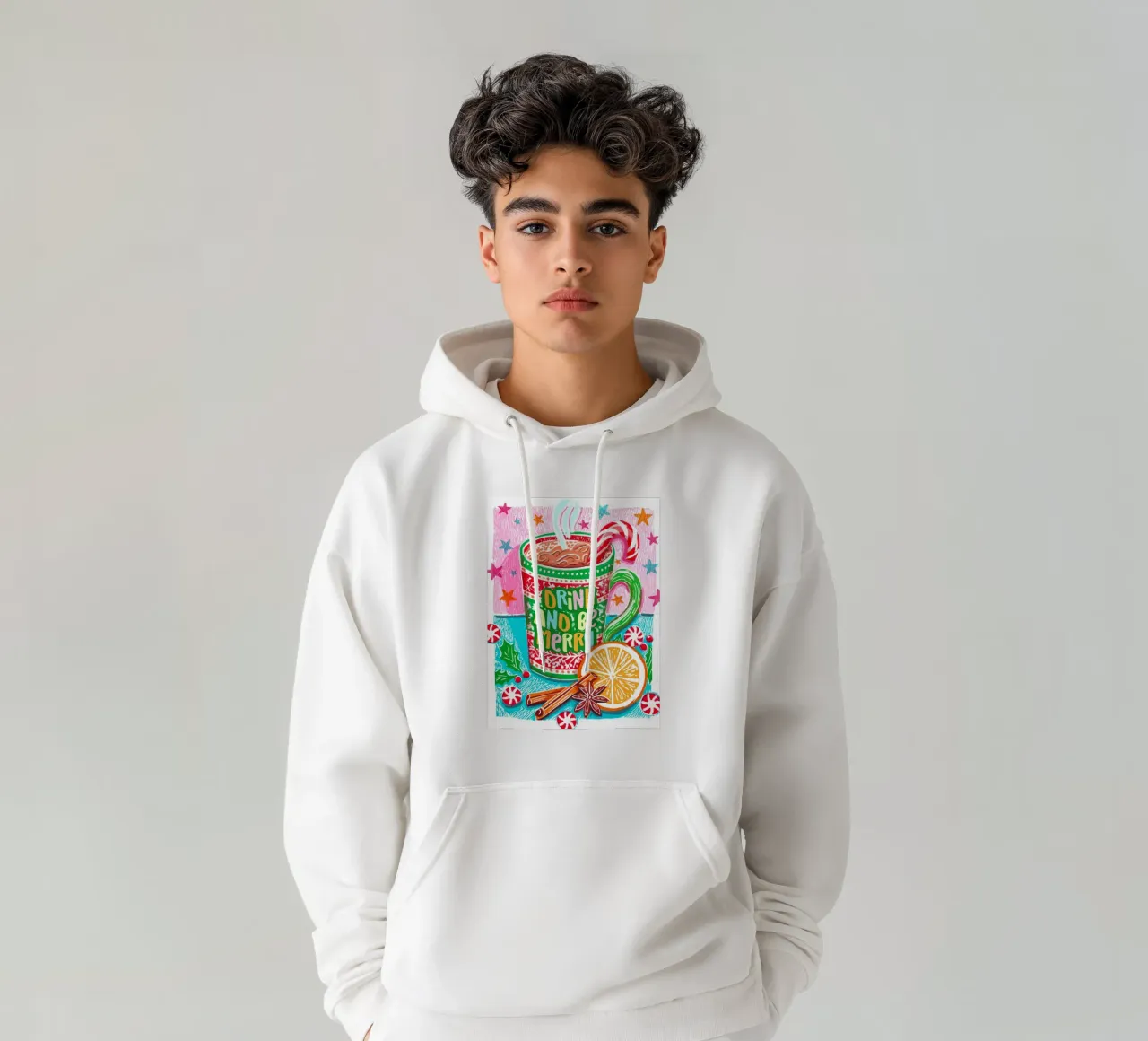 BERE E STARE IN ALLEGRIA felpa con cappuccio da Jess Stempel