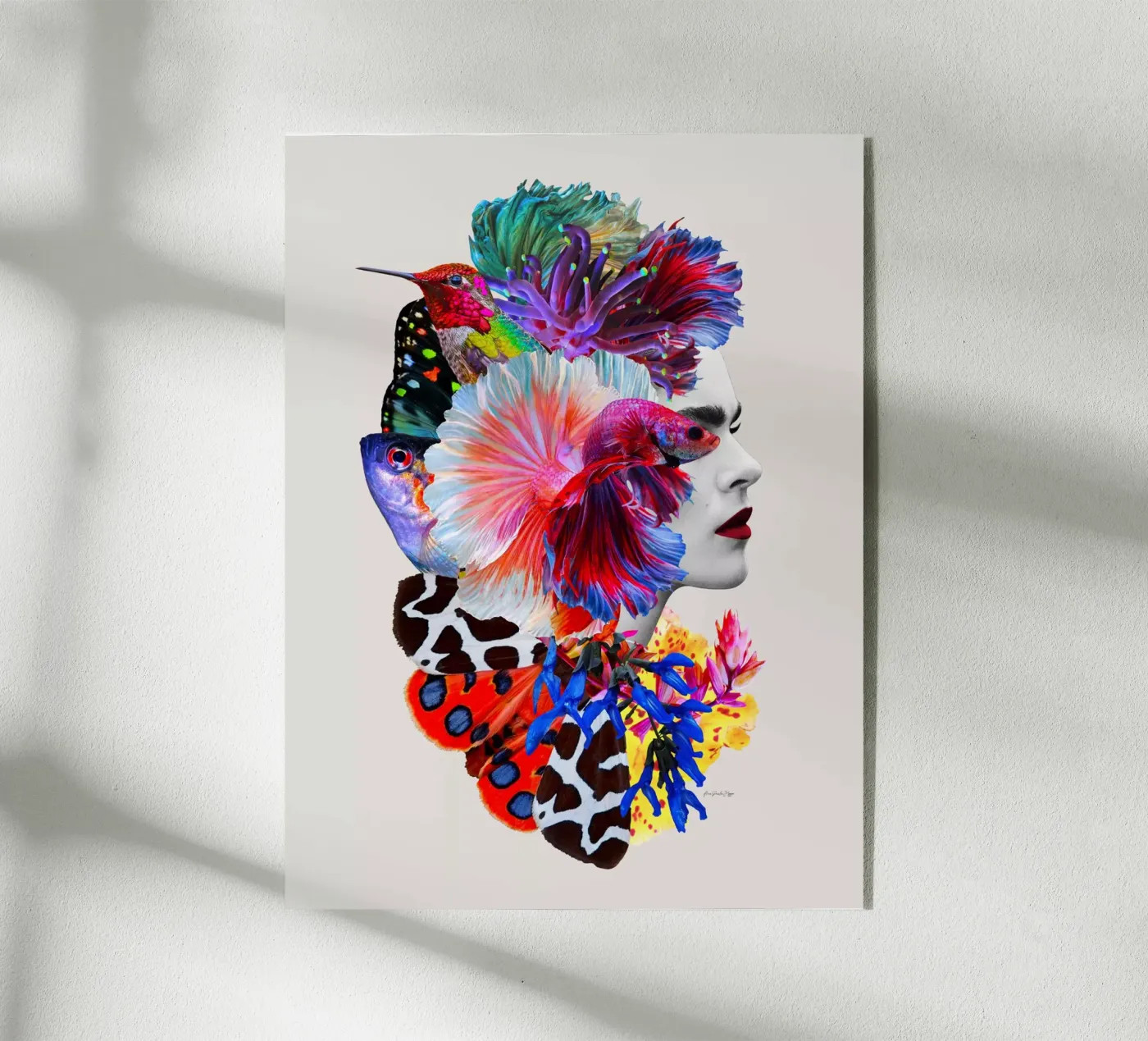 Ana e o Mar acryl van Ana Paula Hoppe