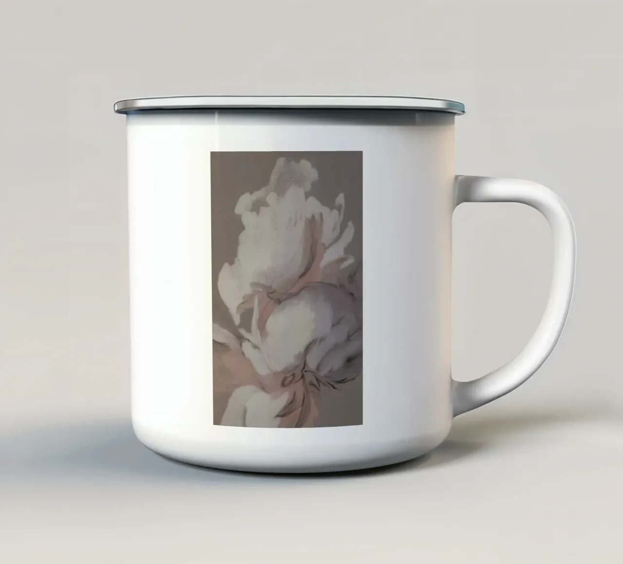 Poesia del colore floreale tazza in smalto da Carinaprint