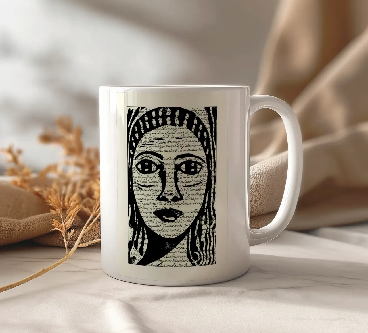 Frammenti di un'anima tazza in ceramica da apoplasticienne