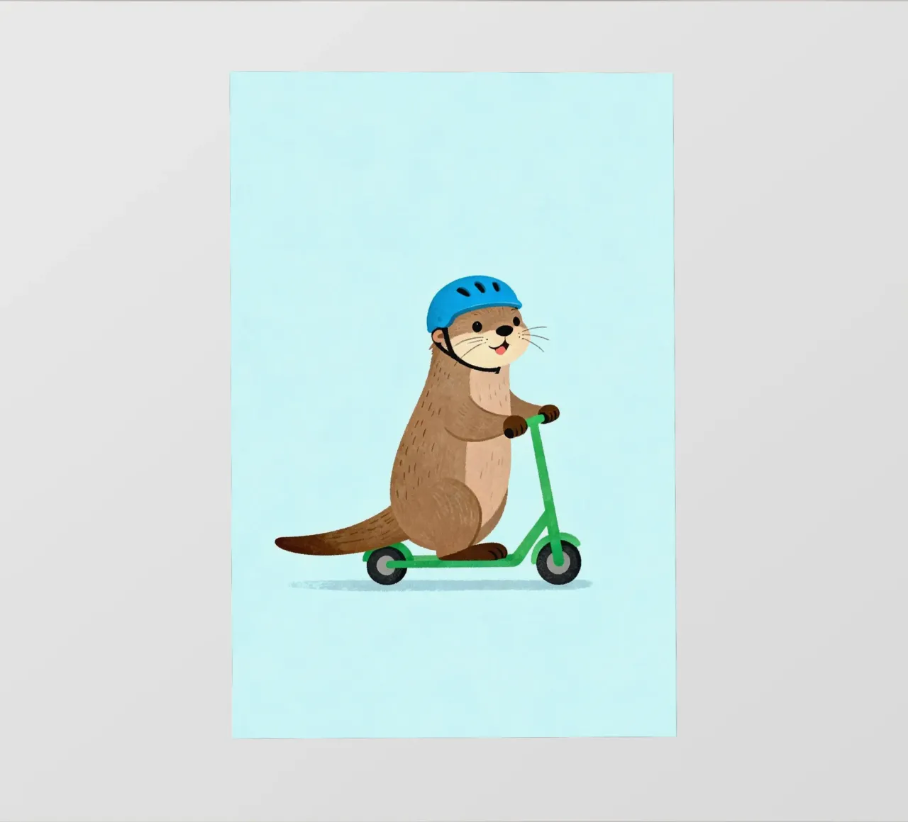Otter on a Scooter telo in pvc da EverLuvv Studio
