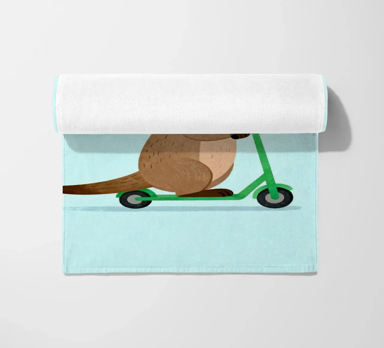 Otter on a Scooter telo mare da EverLuvv Studio
