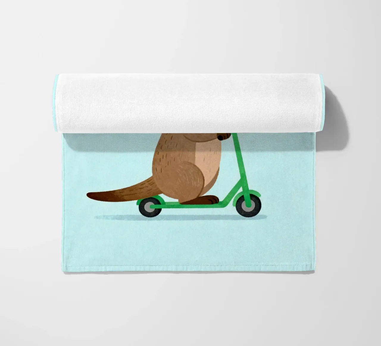Otter on a Scooter telo mare da EverLuvv Studio