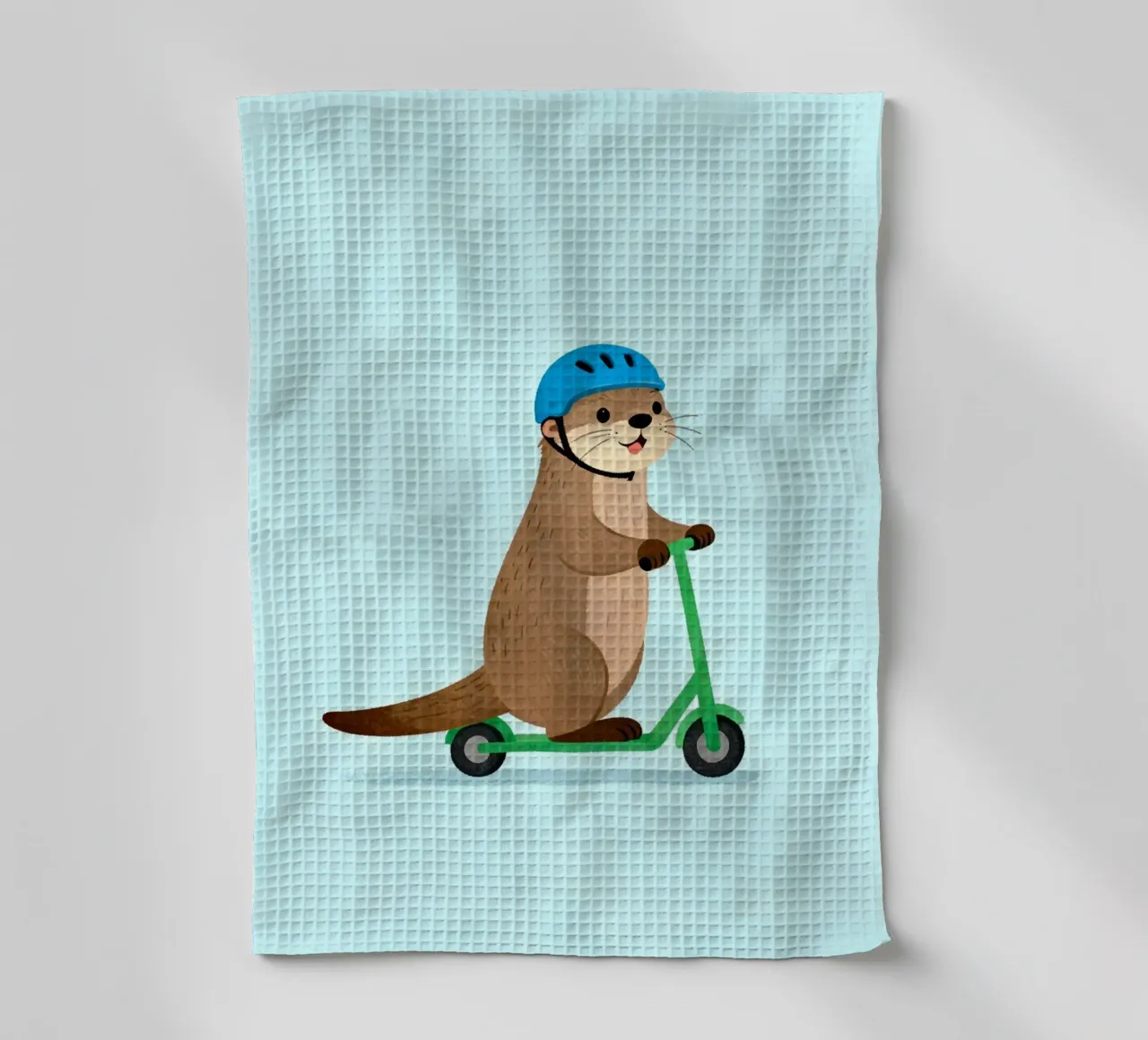 Otter on a Scooter canovaccio da cucina da EverLuvv Studio