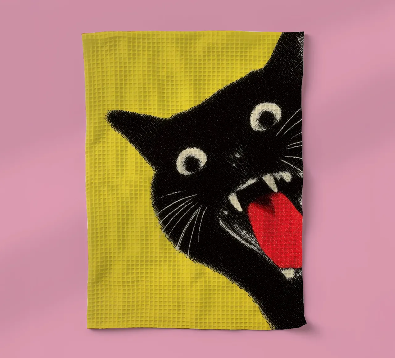 Wild Black Cat | Pura gioia di vivere canovaccio da cucina da Autofocus