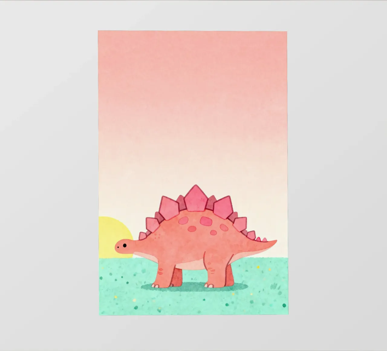 Stegosaurus Dinosaur pellicola backlit da EverLuvv Studio