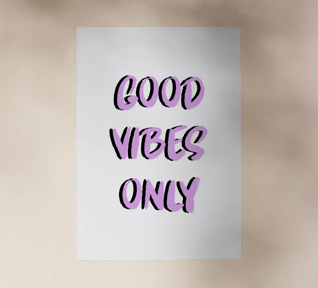 Good vibes only pellicola backlit da PinkCandyWalls