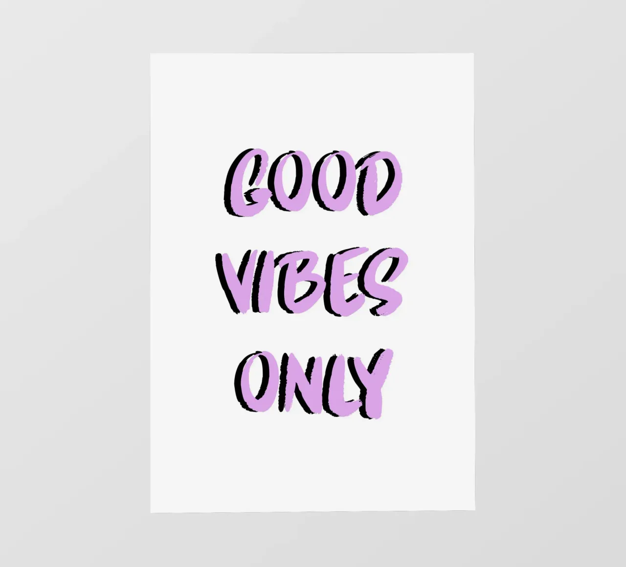 Good vibes only pellicola backlit da PinkCandyWalls