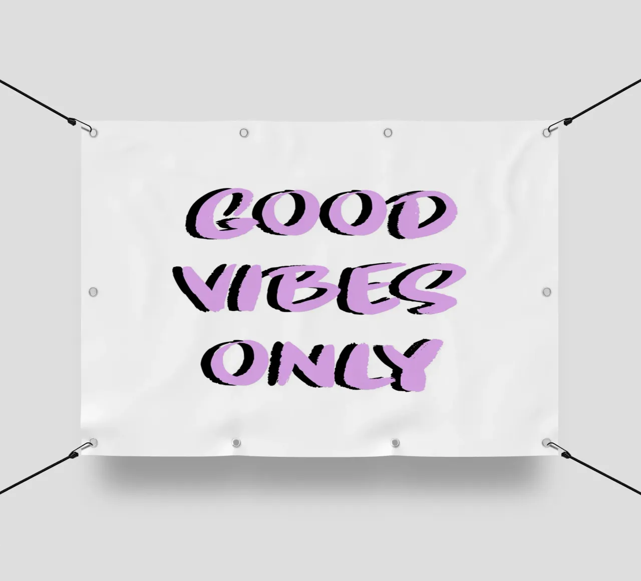 Good vibes only telo in pvc da PinkCandyWalls