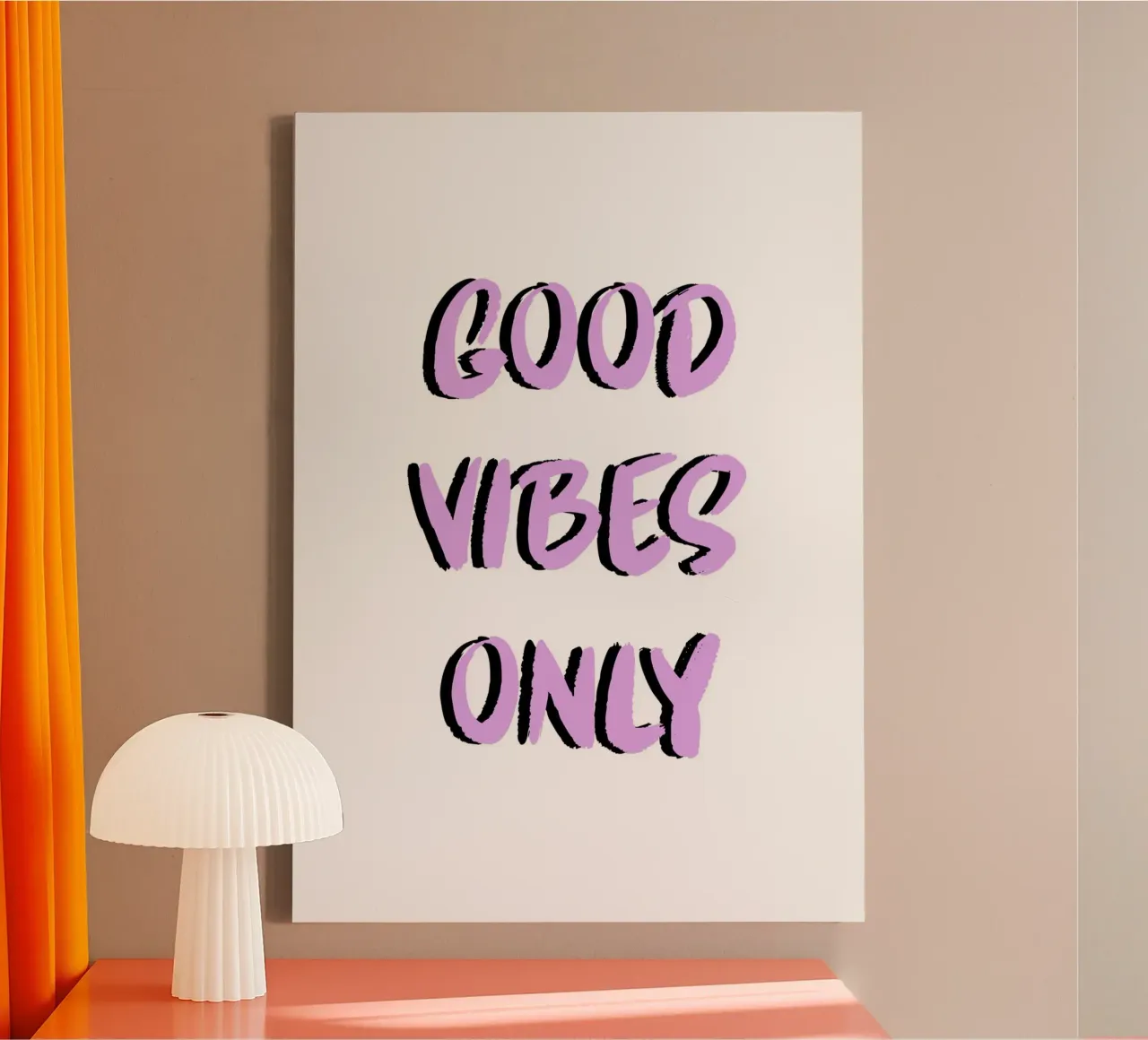 Good vibes only tela da PinkCandyWalls