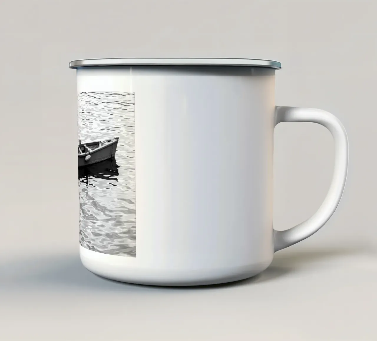 Solitudine tazza in smalto da rafael campezato