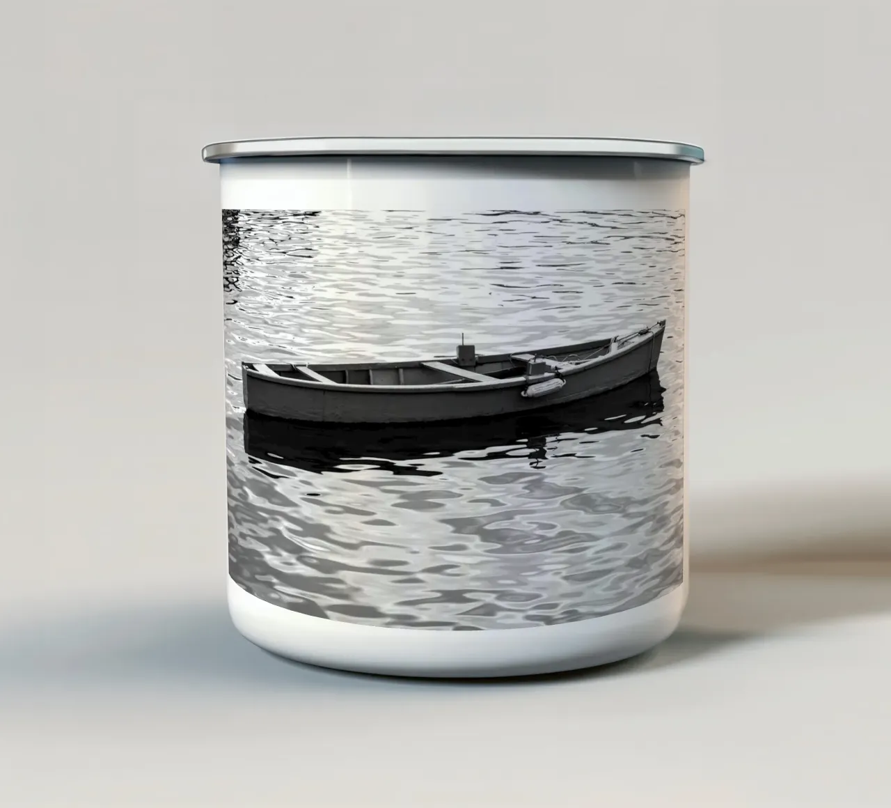 Solitudine tazza in smalto da rafael campezato