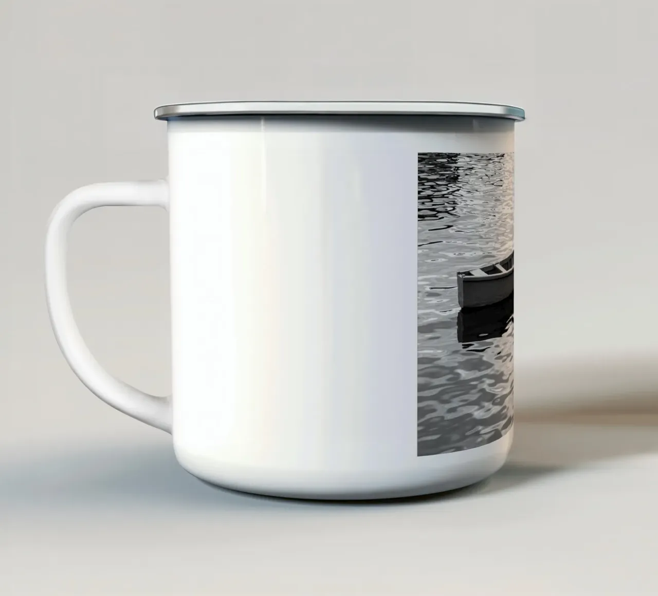 Solitudine tazza in smalto da rafael campezato