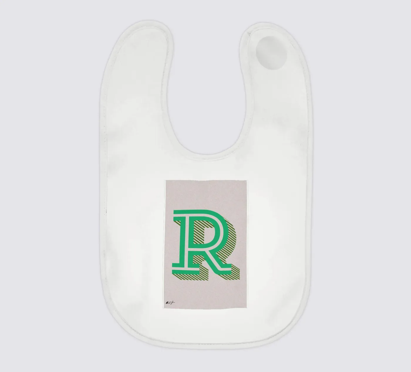 R baby slabbetje van Andreas Jarner