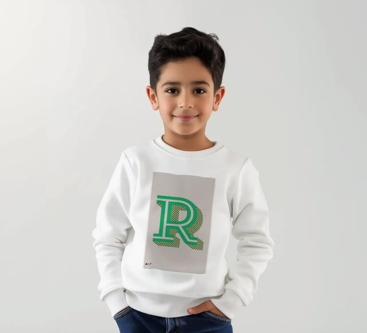 R kids sweatshirt by Andreas Jarner