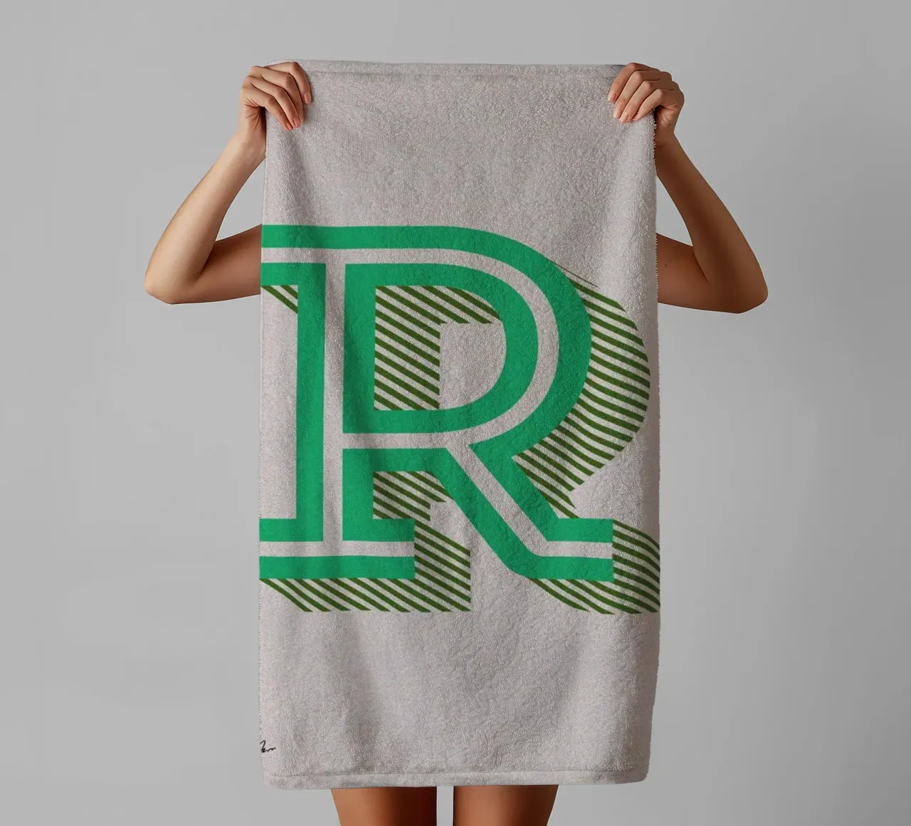 R badhanddoek van Andreas Jarner