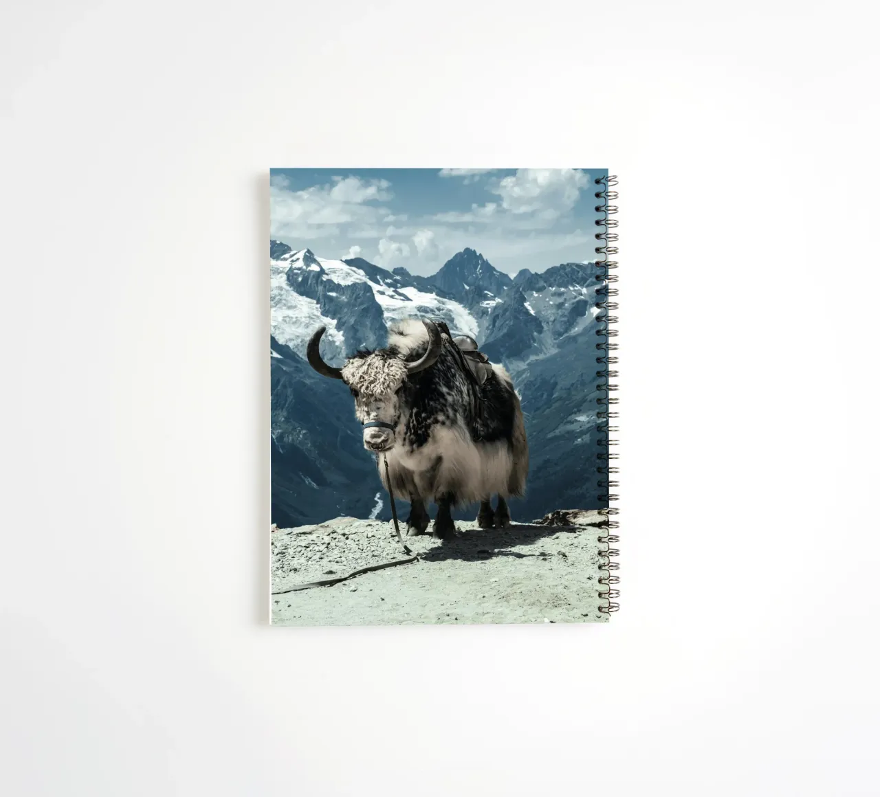 Yak auf einem Bergpfad stehend Ringbuch von The Herringstore